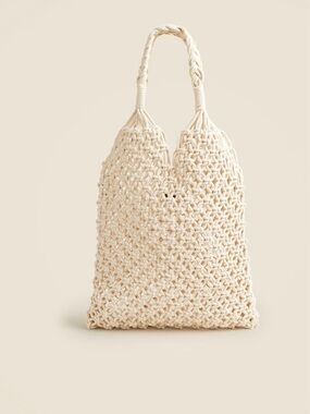 J. Crew Cadiz Hand-Knitted Rope Tote NWT